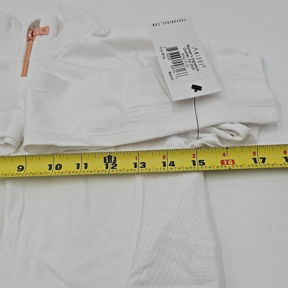 Anique Womens Sun Protective UPF 30+ Cooling Long Sleeve Pure White Medium Shirt - Picture 11 of 12